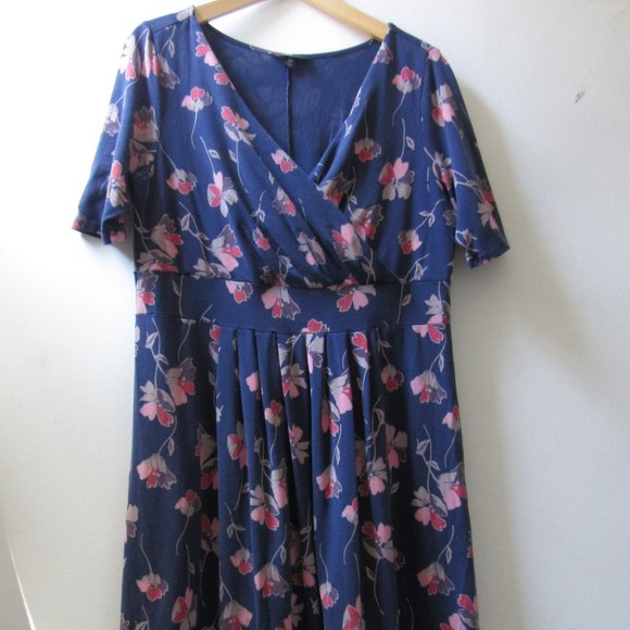 Lands End Cotton Modal Fit & Flare Dress XL - Picture 5 of 6